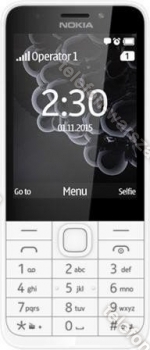 Nokia 230 Dual-SIM biały/srebrny