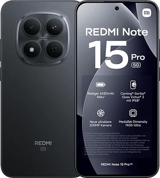 Xiaomi Redmi Note 15 Pro 5G 256GB/8GB czarny