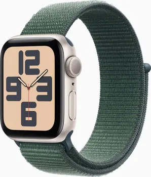 Apple Watch SE (2022) (GPS) 40mm Polarstern z Sport Loop morski zielony