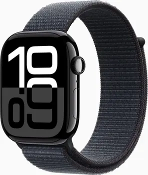 Apple Watch Series 10 (GPS) 46mm aluminiowy diamentowo-czarny z Sport Loop tusz