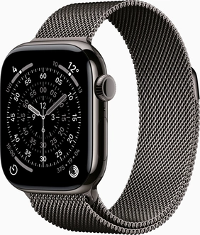 Apple Watch Series 11 (GPS + Cellular) 42mm titan schiefer z bransoletą Milanaise schiefer