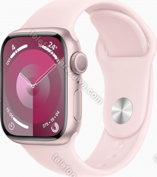 Apple Watch Series 9 (GPS) 41mm aluminiowy rosé z paskiem sportowym S/M jasny róż