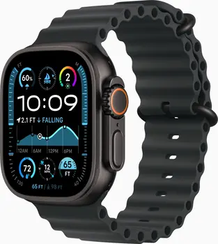 Apple Watch Ultra 2 czarny z Ocean opaska czarny