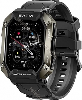 Bengux dla mężczyzn Smartwatch 1.72" czarny
