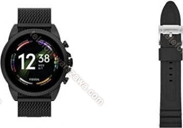 Fossil Gen 6 Smartwatch 44mm Black Stainless Steel Mesh
