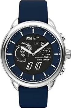 Fossil Gen 6 hybryda Smartwatch wellness Edition Navy Silicone