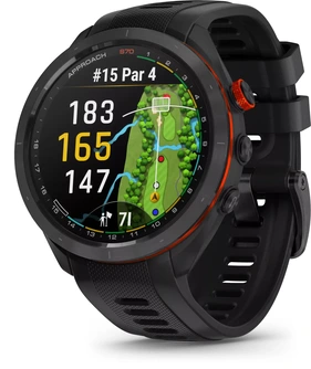Garmin Approach S70 47mm GPS-zegarek golfisty black ceramic/black