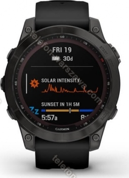Garmin Fenix 7 Sapphire solar srebrny/czarny