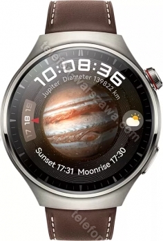 Huawei Watch 4 Pro Dark Brown Leather Strap