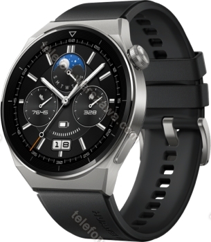 Huawei Watch GT 3 Pro Titanium 46mm Black fluoroelastomer