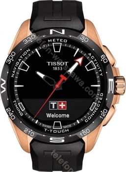 Tissot T-Touch Connect solar czarny/złoty z pasek kauczukowy czarny