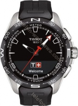 Tissot T-Touch Connect solar czarny/srebrny z pasek kauczukowy czarny
