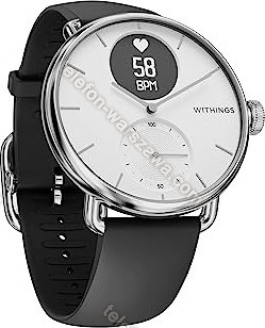 Withings ScanWatch 38mm tracker aktywności biały/srebrny