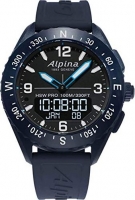 Alpina AlpinerX niebieski z pasek kauczukowy niebieski