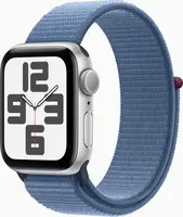 Apple Watch SE (2022) (GPS) 40mm srebrny z Sport Loop winterblau