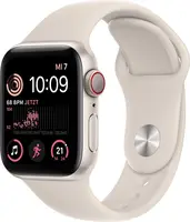 Apple Watch SE (2022) (GPS + Cellular) 40mm Polarstern z paskiem sportowym Polarstern