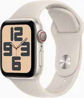 Apple Watch SE (2022) (GPS + Cellular) 40mm Polarstern z paskiem sportowym S/M Polarstern
