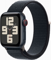 Apple Watch SE 2022 (GPS + Cellular) 40mm Mitternacht z Sport Loop Mitternacht