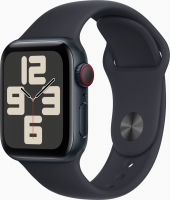 Apple Watch SE 2022 (GPS + Cellular) 40mm Mitternacht z paskiem sportowym M/L Mitternacht