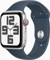 Apple Watch SE (2022) (GPS + Cellular) 44mm srebrny z paskiem sportowym S/M sturmblau