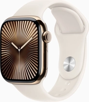 Apple Watch Series 10 (GPS + Cellular) 42mm titan złoty z paskiem sportowym M/L Polarstern