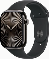 Apple Watch Series 10 (GPS + Cellular) 46mm titan Schiefer z paskiem sportowym S/M czarny
