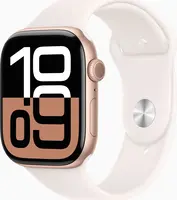Apple Watch Series 10 (GPS) 46mm aluminiowy złoty róż z paskiem sportowym S/M blassrosa