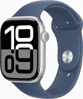 Apple Watch Series 10 (GPS + Cellular) 46mm aluminiowy srebrny z paskiem sportowym M/L Denim