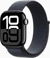 Apple Watch Series 10 (GPS + Cellular) 42mm aluminiowy diamentowo-czarny z Sport Loop tusz