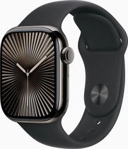 Apple Watch Series 10 (GPS + Cellular) 42mm titan Schiefer z paskiem sportowym M/L czarny