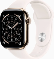 Apple Watch Series 11 (GPS + Cellular) 42mm titan złoty z paskiem sportowym S/M blassrosa