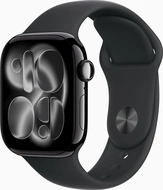 Apple Watch Series 11 (GPS) 42mm aluminiowy diamentowo-czarny z paskiem sportowym M/L czarny
