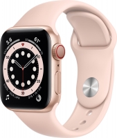 Apple Watch Series 6 (GPS + Cellular) 40mm aluminiowy złoty z paskiem sportowym różowy piaskowy