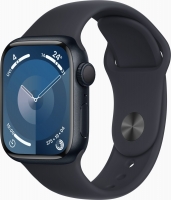 Apple Watch Series 9 (GPS) 41mm aluminiowy Mitternacht z paskiem sportowym S/M Mitternacht