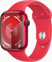 Apple Watch Series 9 (GPS) 45mm aluminiowy (PRODUCT)RED, z paskiem sportowym S/M (PRODUCT)RED,