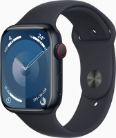 Apple Watch Series 9 (GPS + Cellular) 45mm aluminiowy Mitternacht z paskiem sportowym S/M Mitternacht