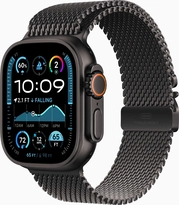 Apple Watch Ultra 2 czarny z bransoletą Milanaise Large czarny