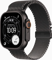 Apple Watch Ultra 3 czarny z Milainaise-opaska Small czarny
