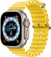 Apple Watch Ultra z Ocean opaska żółty