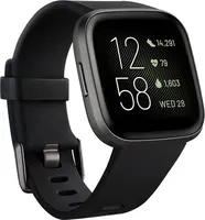 Fitbit Versa 2 tracker aktywności black/carbon aluminium