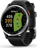 Garmin Approach S44 GPS-zegarek golfisty srebrny/czarny