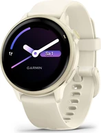 Garmin vivoactive 6 lunar złoty/bone