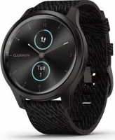 Garmin vivomove Style tracker aktywności black pepper woven/graphite