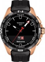 Tissot T-Touch Connect solar czarny/złoty z pasek kauczukowy czarny