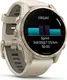 Garmin Fenix 8 43mm Sapphire soft złoty/fog grey-dark sandstone silicone