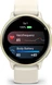 Garmin vivoactive 6 lunar złoty/bone