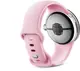 Google pikseli Watch 3 (LTE) 41mm Polished Silver z paskiem sportowym róża Quartz