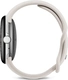 Google pikseli Watch 4 (Wi-Fi) 41mm Polished Silver z paskiem sportowym Porcelain