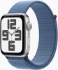 Apple Watch SE 2022 (GPS) 44mm srebrny z Sport Loop winterblau