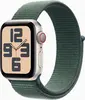 Apple Watch SE (2022) (GPS + Cellular) 40mm Polarstern z Sport Loop morski zielony